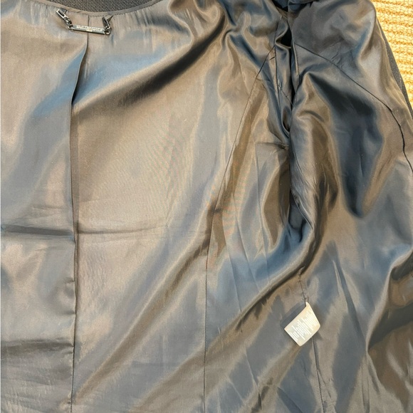 Karl Lagerfeld tweed zip-up blazer - black buttons. Chic  & classic - sz 12 - Picture 9 of 14